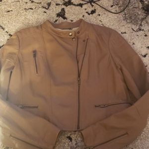 Banana Republic leather zip jacket size large